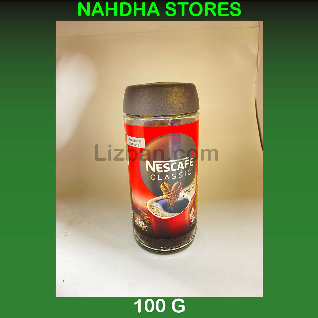 Nescafe Classic Instant Coffee Bottle - 100 G