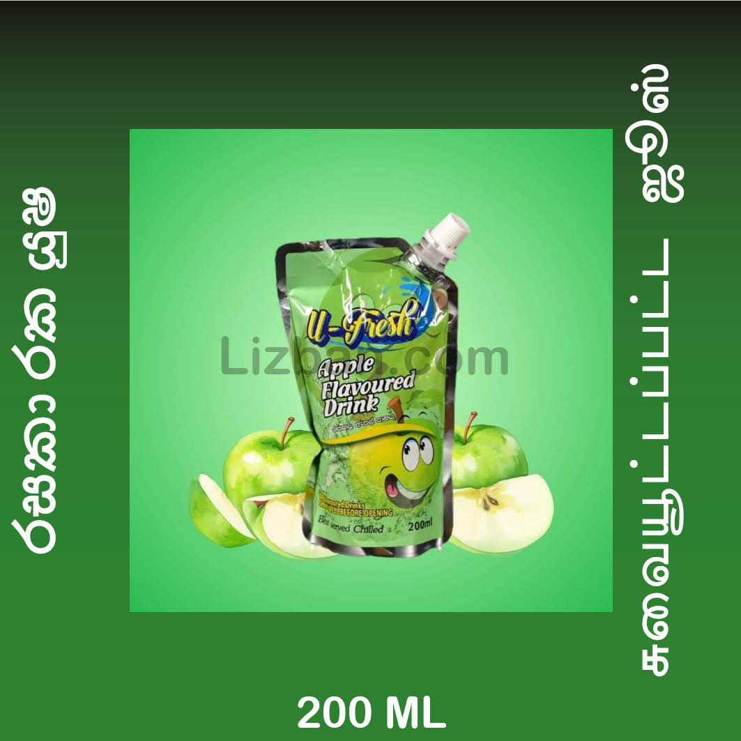 U-Fresh Apple Flavoured Drink - 200 ML