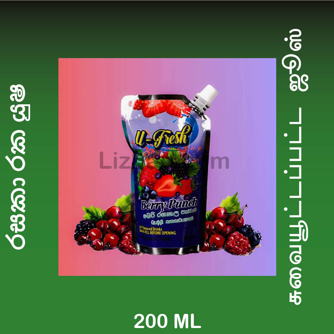 U-Fresh Berry Flavoured Drink - 200 ML